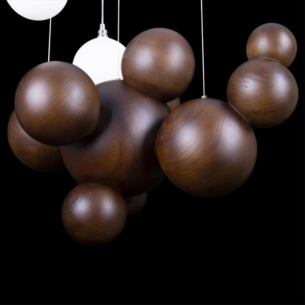 Открыть Подвесная люстра Loft it Ginger 10161 Dark wood Фото Подвесная люстра Loft it Ginger 10161 Dark wood