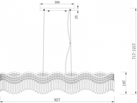 Фото Подвесная люстра Maytoni Gracia DIA201PL-06G1