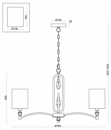 Фото Подвесная люстра Freya Riverside FR1007PL-07BS