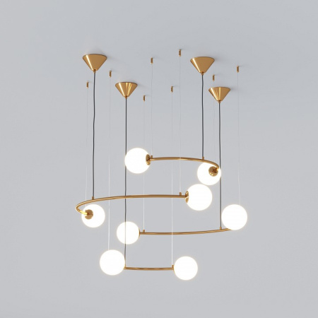 Открыть Подвесная люстра Bogate's Brook 359/8 латунь Фото Подвесная люстра Bogate's Brook 359/8 латунь