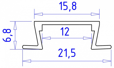 Фото Профиль встраиваемый Ambrella Light GP GP1001AL