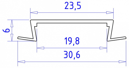 Фото Профиль встраиваемый Ambrella Light GP GP1100AL