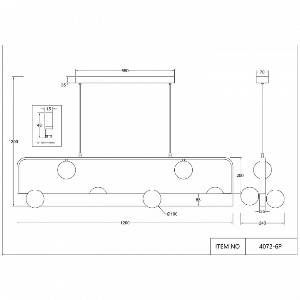 Фото Подвесной светильник Favourite Fitirum 4072-6P