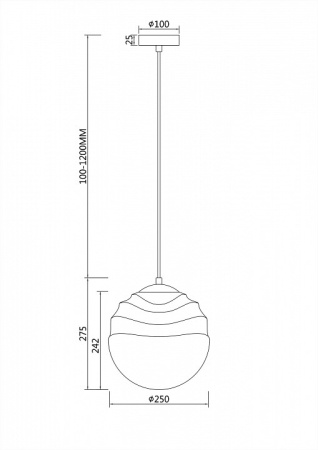 Фото Подвесной светильник Maytoni Vinare P074PL-01N