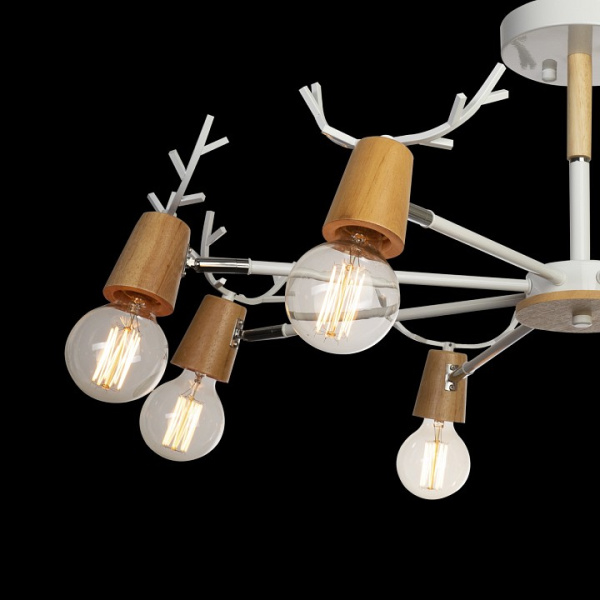 Открыть Люстра на штанге Loft it Sven 10024/8 White Фото Люстра на штанге Loft it Sven 10024/8 White