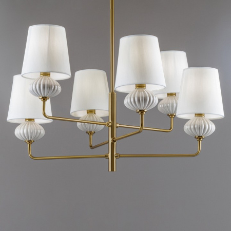 Фото Люстра на штанге Freya Ceramics FR2029PL-06BS