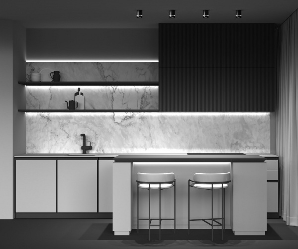 Фото Накладной светильник Maytoni Orlo C085CL-9W3K-B