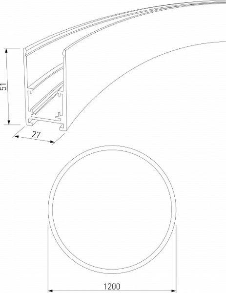 Фото Трек накладной Elektrostandard Slim Magnetic a066498