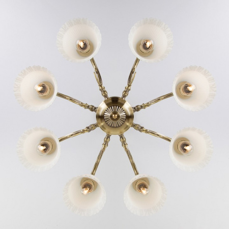 Фото Люстра на штанге Eurosvet Campina 60107/8 античная бронза