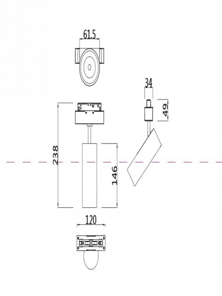 Фото Светильник на штанге Maytoni Focus LED TR019-2-15W4K-W