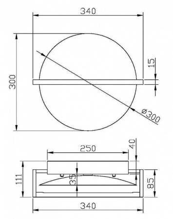 Фото Накладной светильник Maytoni Mira MOD279WL-L14G3K