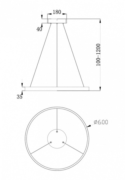 Фото Подвесной светильник Maytoni Rim MOD058PL-L32W4K