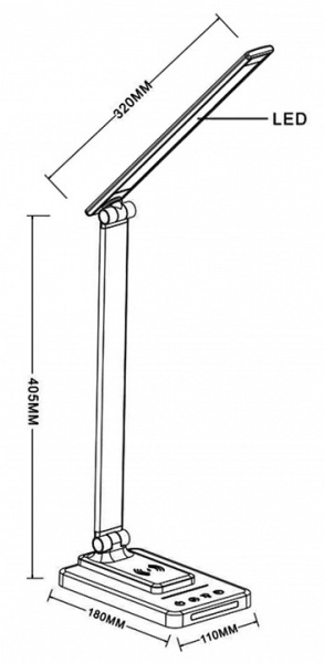 Фото Настольная лампа офисная Arte Lamp William A5122LT-1BK