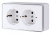 Розетка двойная с заземлением Werkel Gallant (белая) W5072101