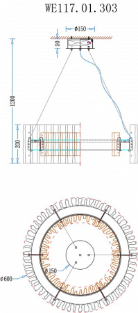 Фото Подвесной светильник Wertmark Patricia WE117.01.303