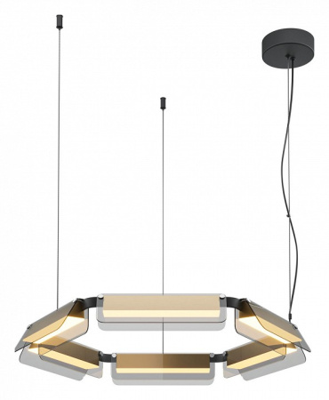 Фото Подвесная люстра Maytoni Flat MOD296PL-L40BS3K