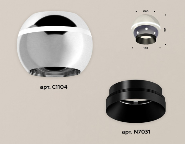 Открыть Накладной светильник Ambrella Light XS XS1104001 Фото Накладной светильник Ambrella Light XS XS1104001