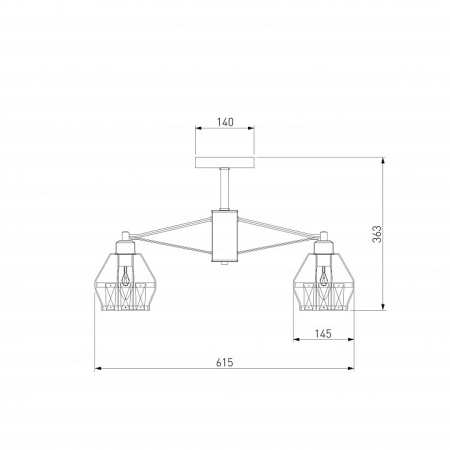 Фото Люстра на штанге Eurosvet Lord 70075/5 белый