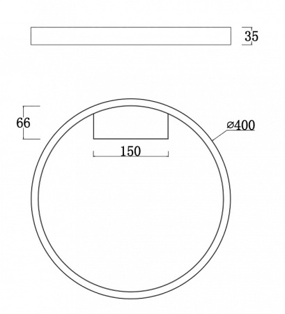 Фото Накладной светильник Maytoni Rim MOD058CL-L25B4K