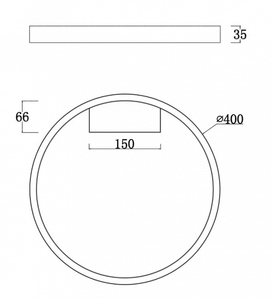 Фото Накладной светильник Maytoni Rim MOD058CL-L25B4K
