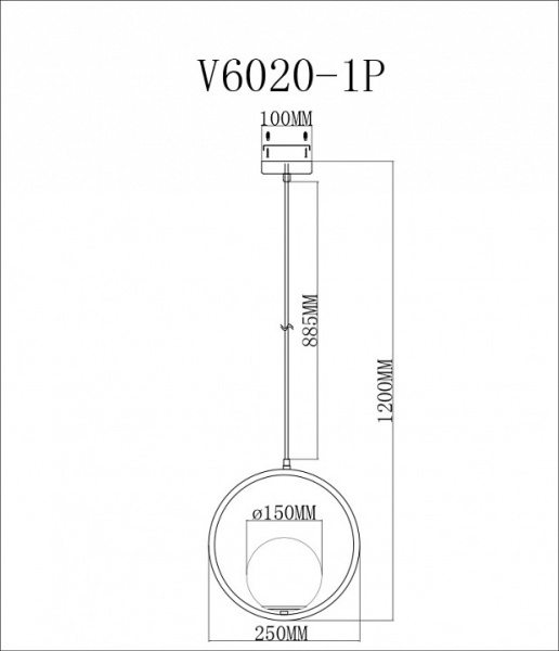 Фото Подвесной светильник Moderli Barocco V6020-1P