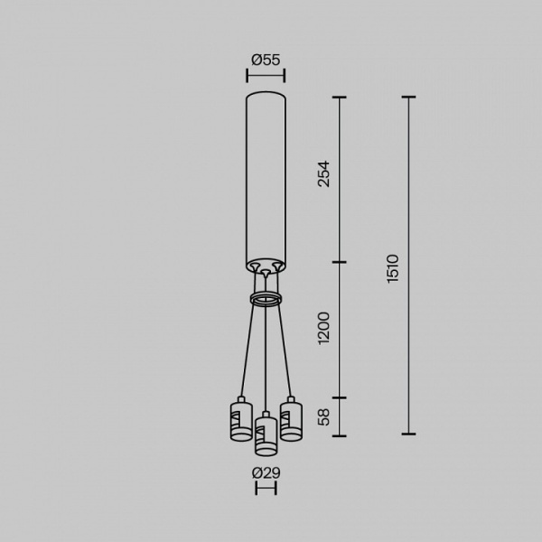 Фото Подвес для трека Maytoni Accessories for tracks Flarity TRA154SW-BB-R-B