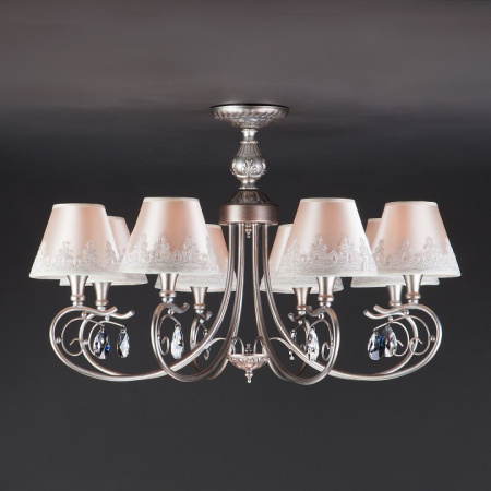 Открыть Люстра на штанге Eurosvet Incanto 60069/8 серебро Фото Люстра на штанге Eurosvet Incanto 60069/8 серебро