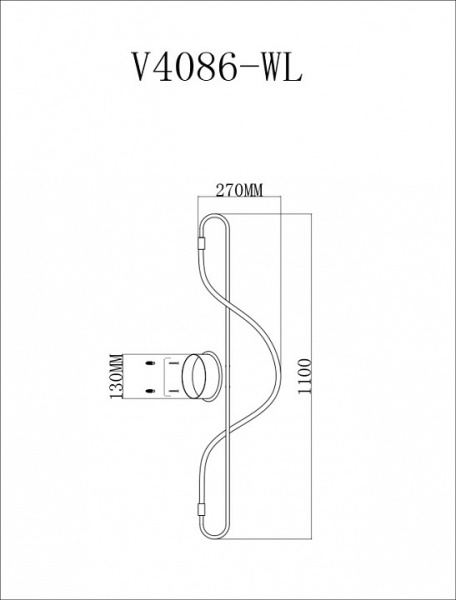 Фото Накладной светильник Moderli TRUE V4086-WL
