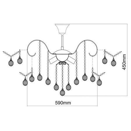 Фото Люстра на штанге MW-Light Жемчуг 9 232016708