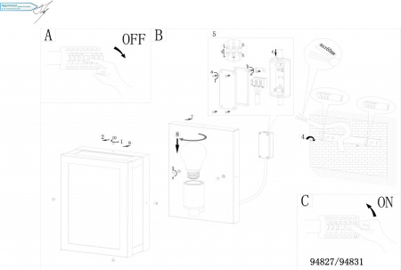 Фото Накладной светильник Eglo Alamonte 94827