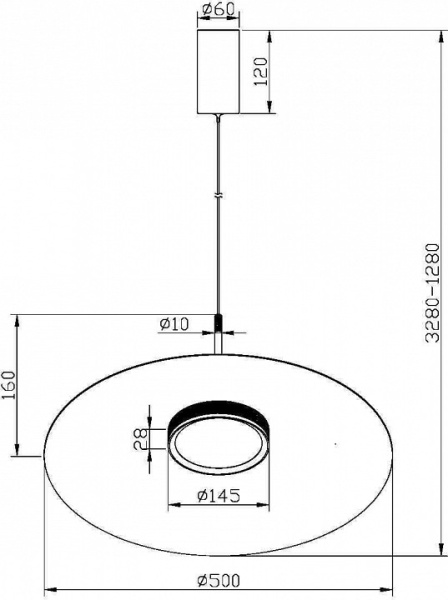 Фото Подвесной светильник Maytoni Halo MOD041PL-L15W3K1