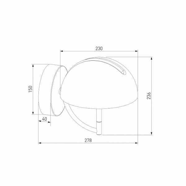 Фото Бра Eurosvet Emisfero 50083/1 LED золото