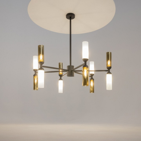 Фото Люстра на штанге Maytoni Memory MOD177PL-12G