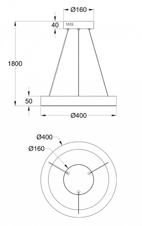 Фото Подвесной светильник Maytoni Saturno MOD415PL-L36BS4K