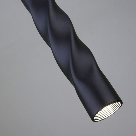 Открыть Подвесной светильник Eurosvet Scroll 50136/1 LED черный Фото Подвесной светильник Eurosvet Scroll 50136/1 LED черный