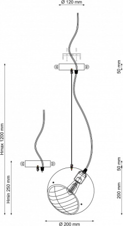 Фото Подвесной светильник Lucia Tucci Narni 3 NARNI 1942.1 gray-green