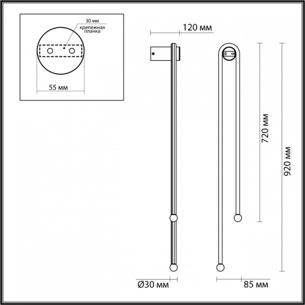 Фото Бра Odeon Light Memfi 6633/18WL