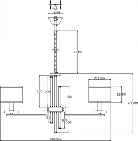 Фото Подвесная люстра Moderli Trio V2643-8P