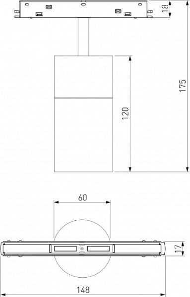 Фото Светильник на штанге Elektrostandard Slim Magnetic a063538