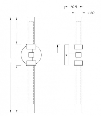 Открыть Бра Maytoni Stelo MOD116WL-L7B3K Фото Бра Maytoni Stelo MOD116WL-L7B3K