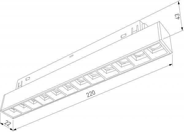 Фото Встраиваемый светильник Elektrostandard Slim Magnetic a064529