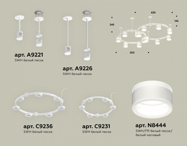 Фото Подвесная люстра Ambrella Light XR XR92211001