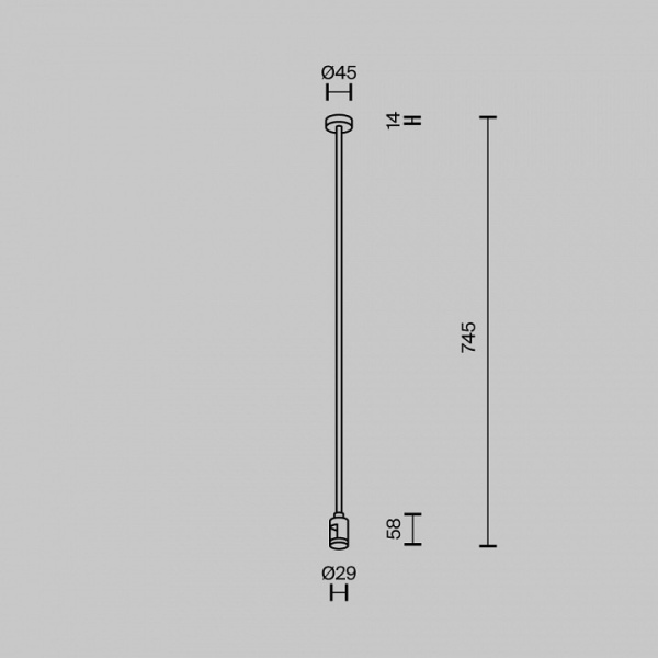Фото Основание на штанге Maytoni Accessories for tracks Flarity TRA159C-B1-B