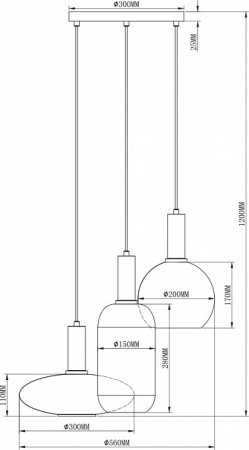 Фото Подвесной светильник Moderli Martin V2892-3P