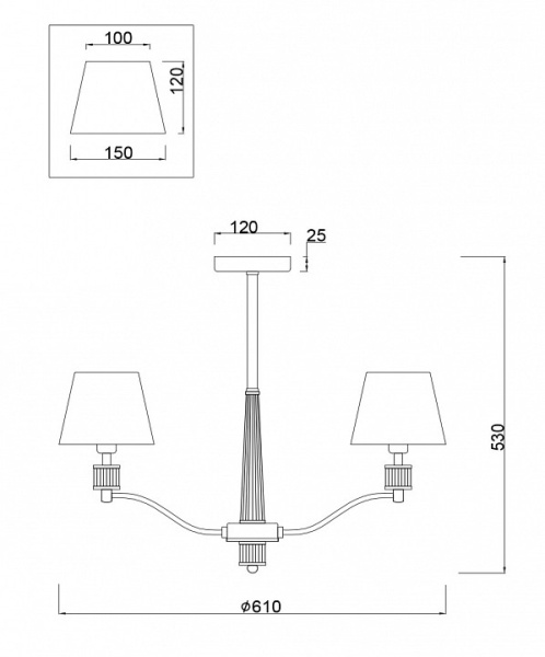 Фото Люстра на штанге Freya Clarissa FR5020PL-05CH
