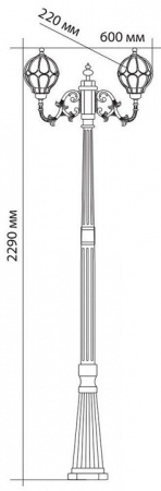 Фото Фонарный столб Feron Сфера 11385