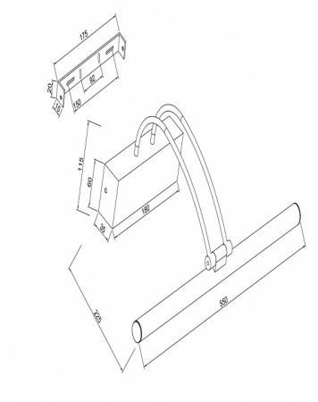 Фото Подсветка для картины Maytoni Finelli MIR004WL-L12BZ