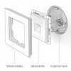 Открыть Розетка Ethernet RJ-45 без рамки Werkel cеребряный рифленый W1181009 Фото Розетка Ethernet RJ-45 без рамки Werkel cеребряный рифленый W1181009
