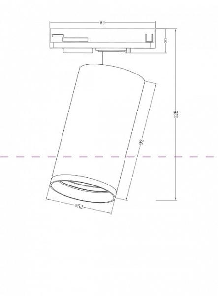 Фото Светильник на штанге Maytoni Focus S TR020-1-GU10-B