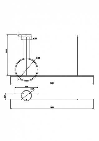 Фото Подвесной светильник Maytoni Halo MOD247PL-L49BSK